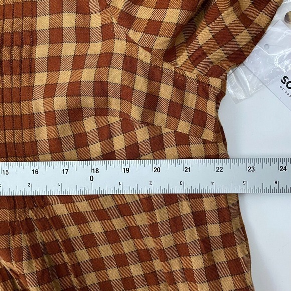 Sonoma Women's Dress Brown Plaid Frannel ‎ Plus Sixe 1X Long Sleeve - Picture 7 of 11